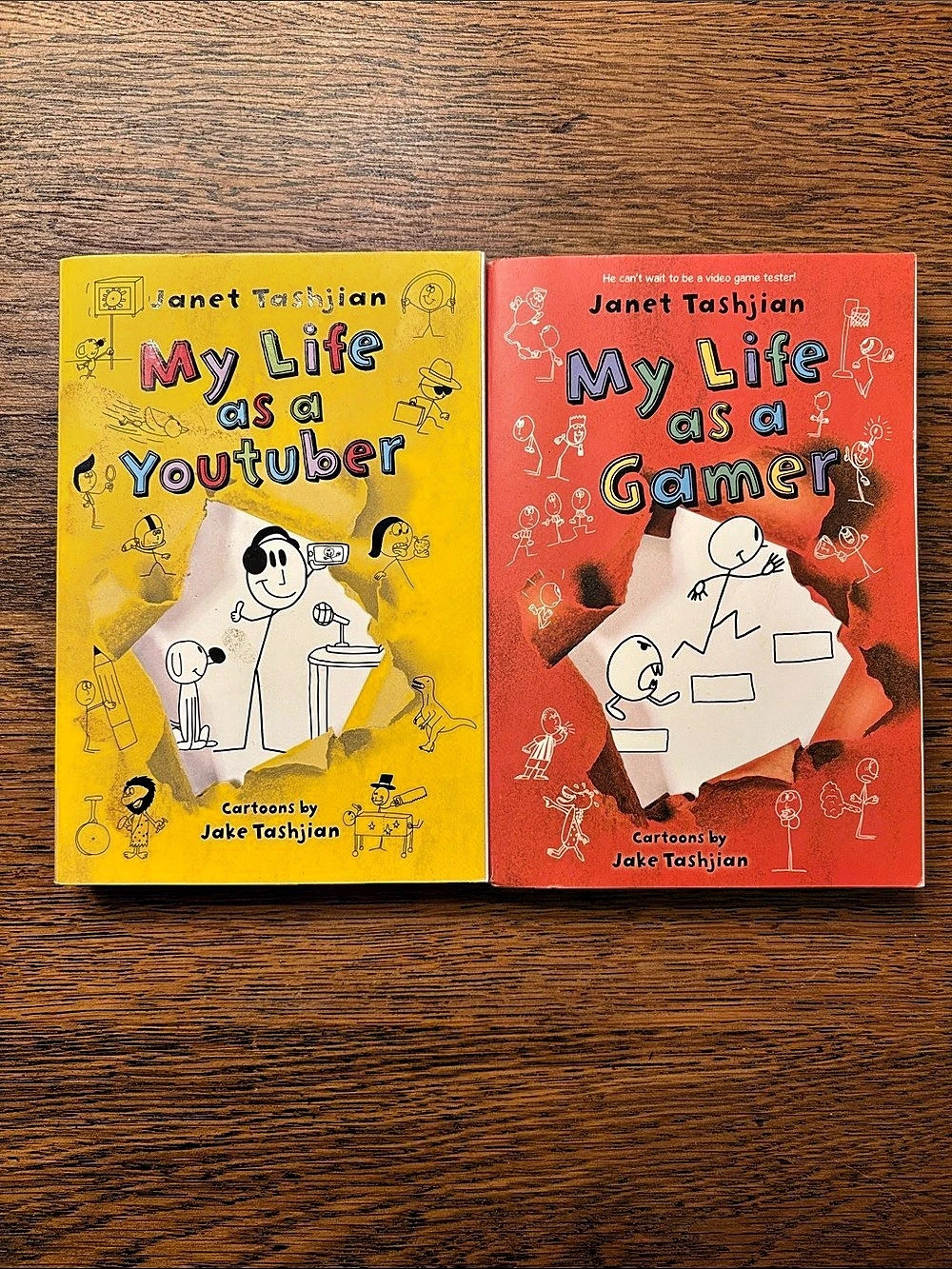 My Life as a YouTuber / My Life as a Gamer & Gamer by Janey Tashjian Book Set